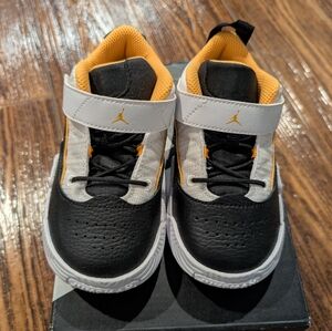 Toddler Size 9 Black and White Jordans Like new